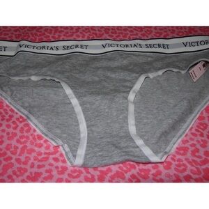 Victorias Secret Sexy Hiphugger Panties Gray w/Block Logo Pantie XS S M L XL XXL